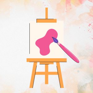 Easel and Paintbrush