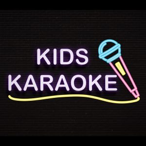 black brick with neon text kids karaoke