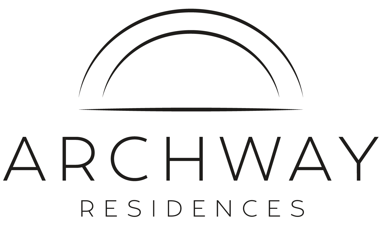 Logo with the text "ARCHWAY RESIDENCES" and a gold arch graphic above.