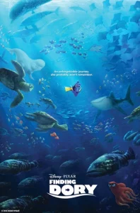 movie poster for animated film finding dory